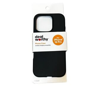 Black Phone Case for iPhone 16 Pro